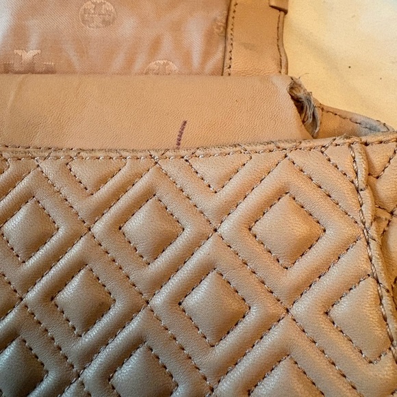 Tory Burch Quilted Leather Marion Shoulder Bag in Blush - Picture 12 of 14